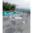 4 sillas apilables de exterior en polipropileno y metal Made in Italy - Carlene viadurini