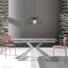 4 Sillas de Comedor en Acero y Polipropileno - Aquila viadurini