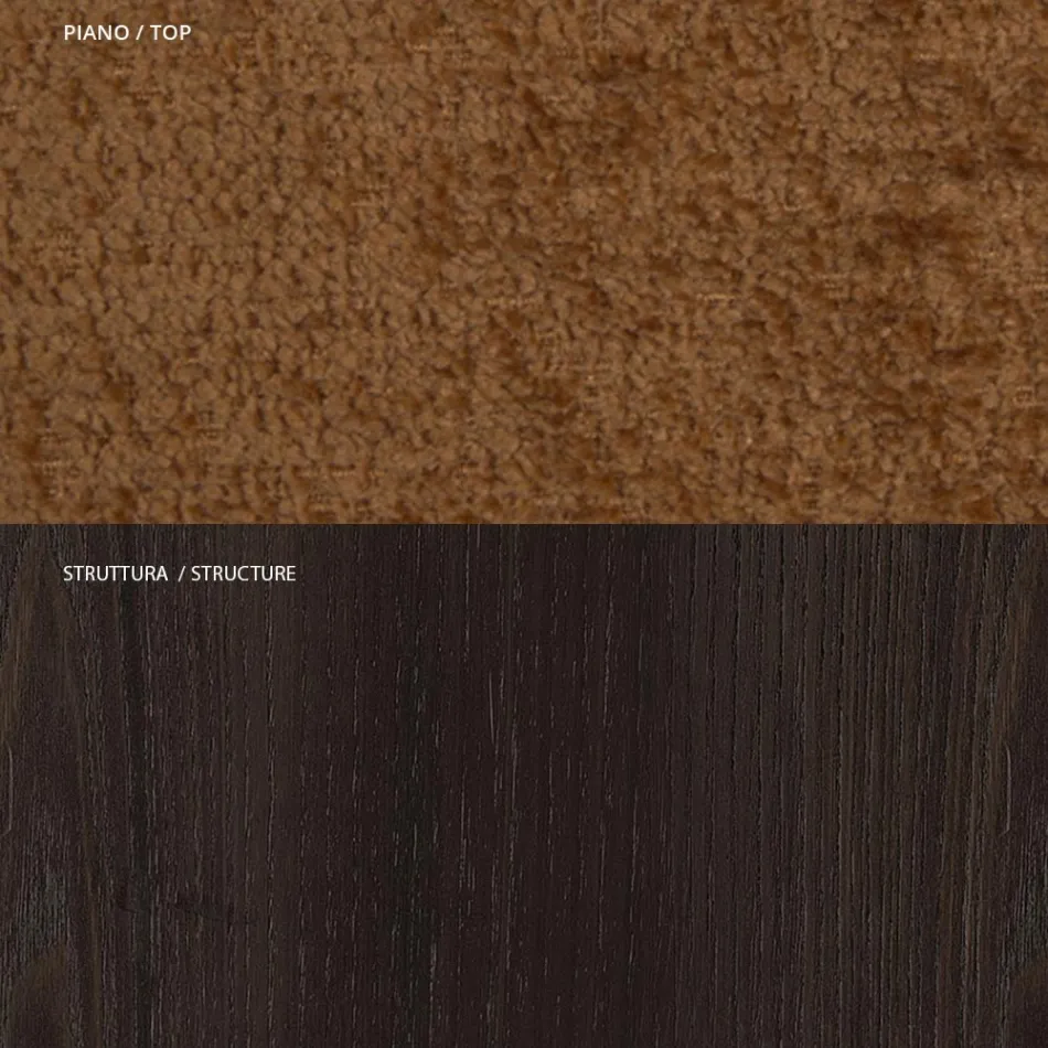 4 sillas de comedor en madera maciza de fresno y tela Made in Italy - Sulu viadurini