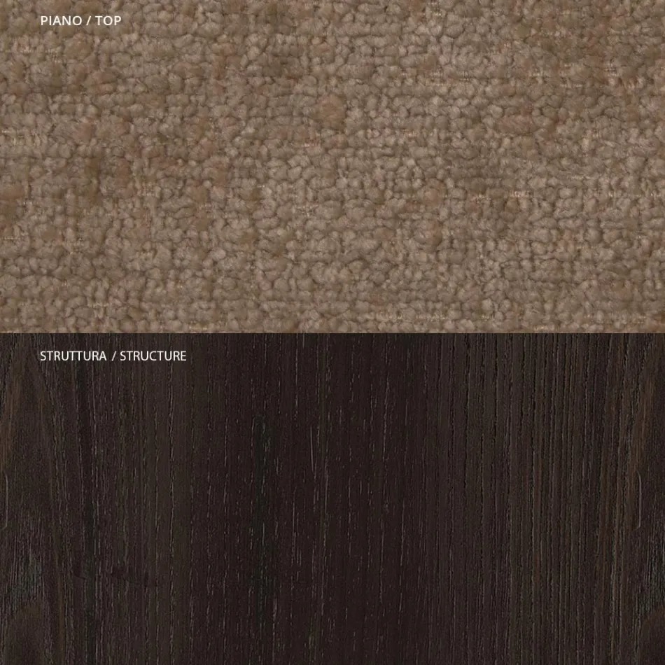 4 sillas de comedor en madera maciza de fresno y tela Made in Italy - Sulu viadurini