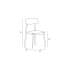 4 sillas de comedor en madera maciza de fresno y tela Made in Italy - Sulu viadurini