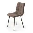 4 sillas de salón con asientos de tela en diferentes colores - Actual viadurini