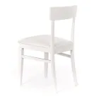 4 Sillas Realizadas con Asiento de Polipiel, Estructura y Patas de Madera Lacada - Taikiri viadurini