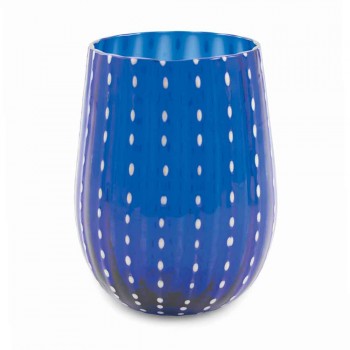 6 vasos de vidrio de colores y modernos para un servicio elegante de agua - Persia