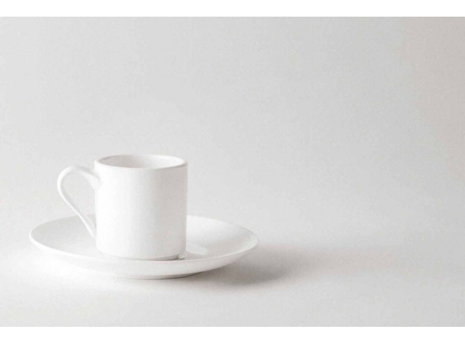 6 tazas de café de porcelana con cafetera y azucarero - Romilda