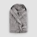 Albornoz de lujo de lino pesado con capucha, diseño Made in Italy - Palace