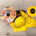 Accesorios de baño en arcilla refractaria amarilla Made in Italy - Antonella viadurini