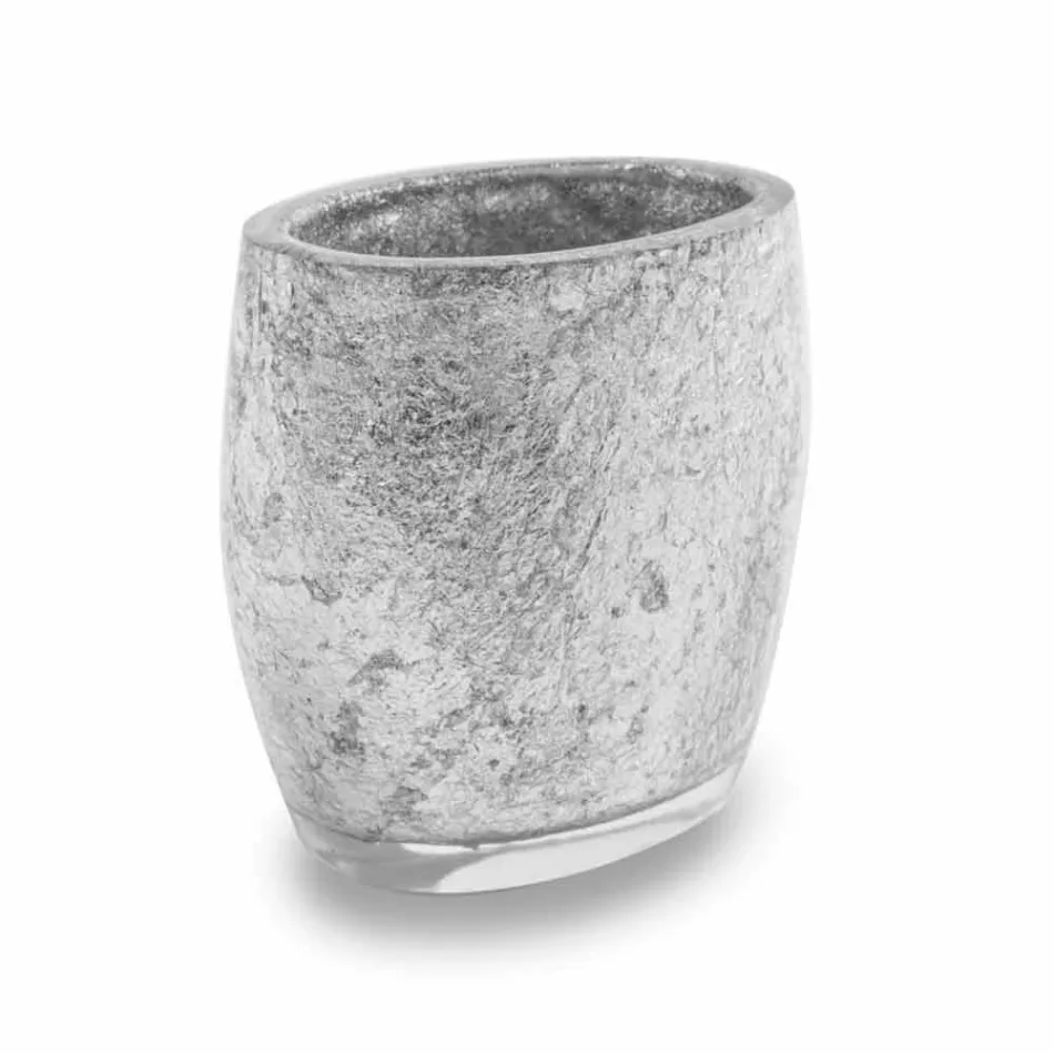 Accesorios de Baño en Resina Recubierta en Pan de Plata - Argentina viadurini