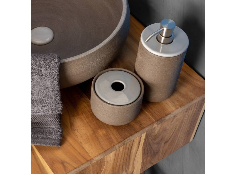 Accesorios de baño Made in Grey Clay Made in Italy - Antonella viadurini