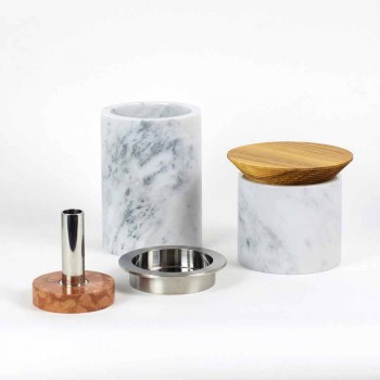 Accesorios que ahorran espacio para utensilios de cocina en mármol, madera y acero - Astoria