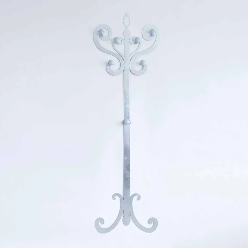 Percha de pared de diseño moderno en hierro coloreado Made in Italy - Torres viadurini