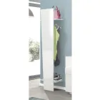 Perchero de entrada de diseño en madera blanca, pizarra u hormigón - Fjona viadurini