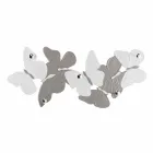Percha de pared con diseño de mariposas 5pomelli made in Italy Brice viadurini