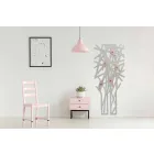 Perchero de pared en madera coloreada con un diseño moderno - Alberuccell viadurini