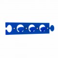 Perchero de pared en plexiglás de colores con 3 ganchos, 2 piezas - Fratack