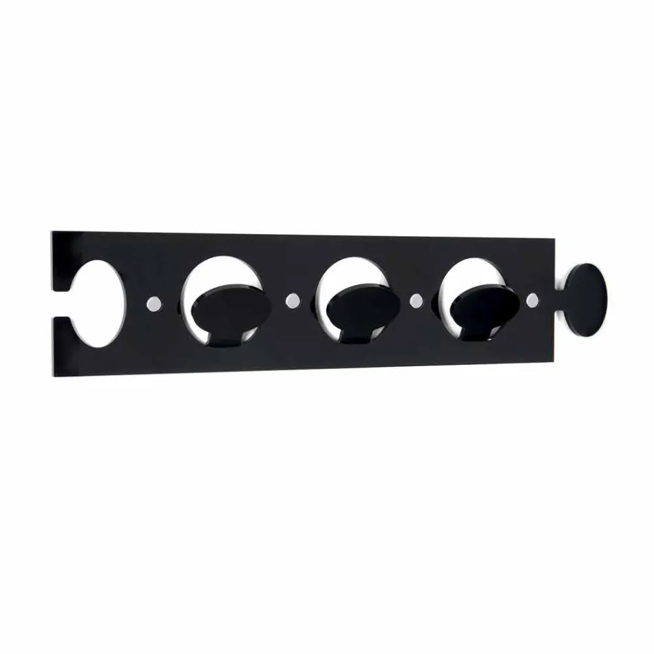 Perchero de pared de diseño en plexiglás de tres colores 2 piezas - Fratack viadurini