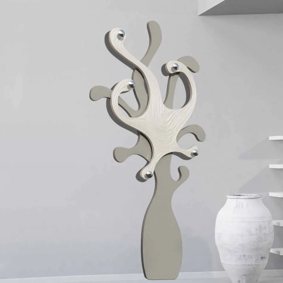 colgador de pared de diseño con efecto perla madre de Corey viadurini