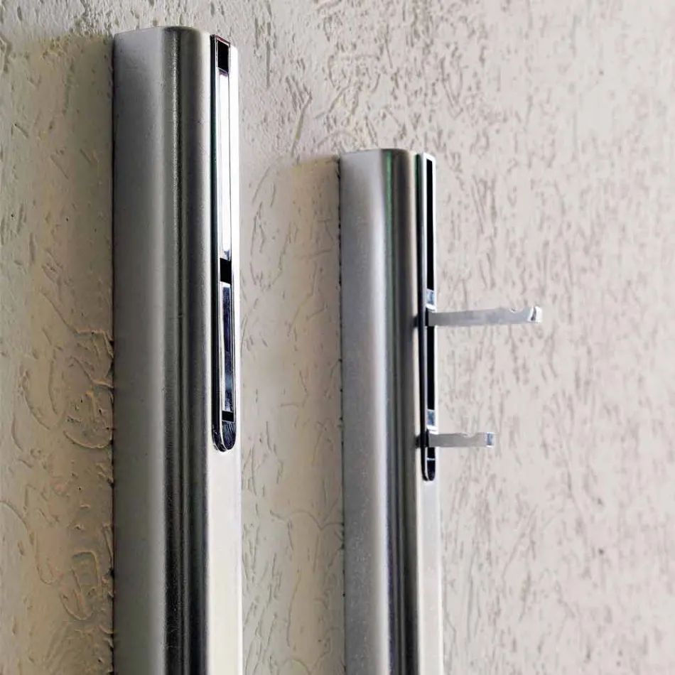 Perchero de pared en MDF lacado con gancho doble Made in Italy - Mercury viadurini