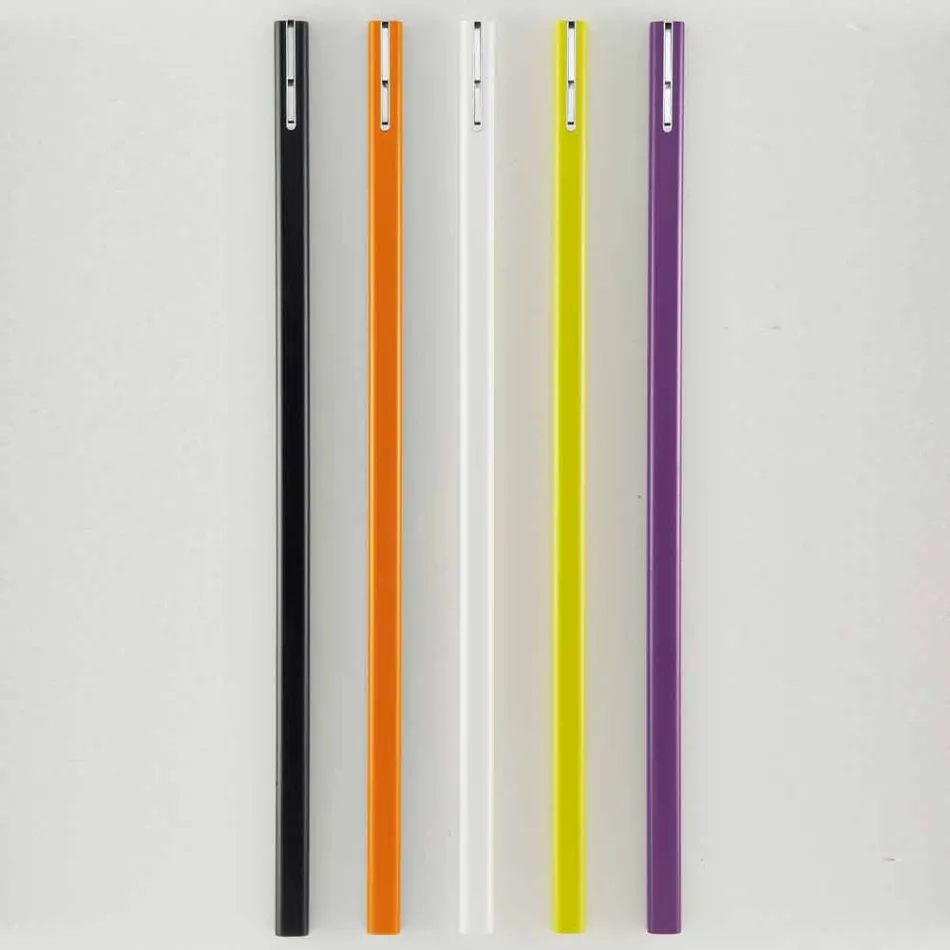 Perchero de pared en MDF lacado con gancho doble Made in Italy - Mercury viadurini