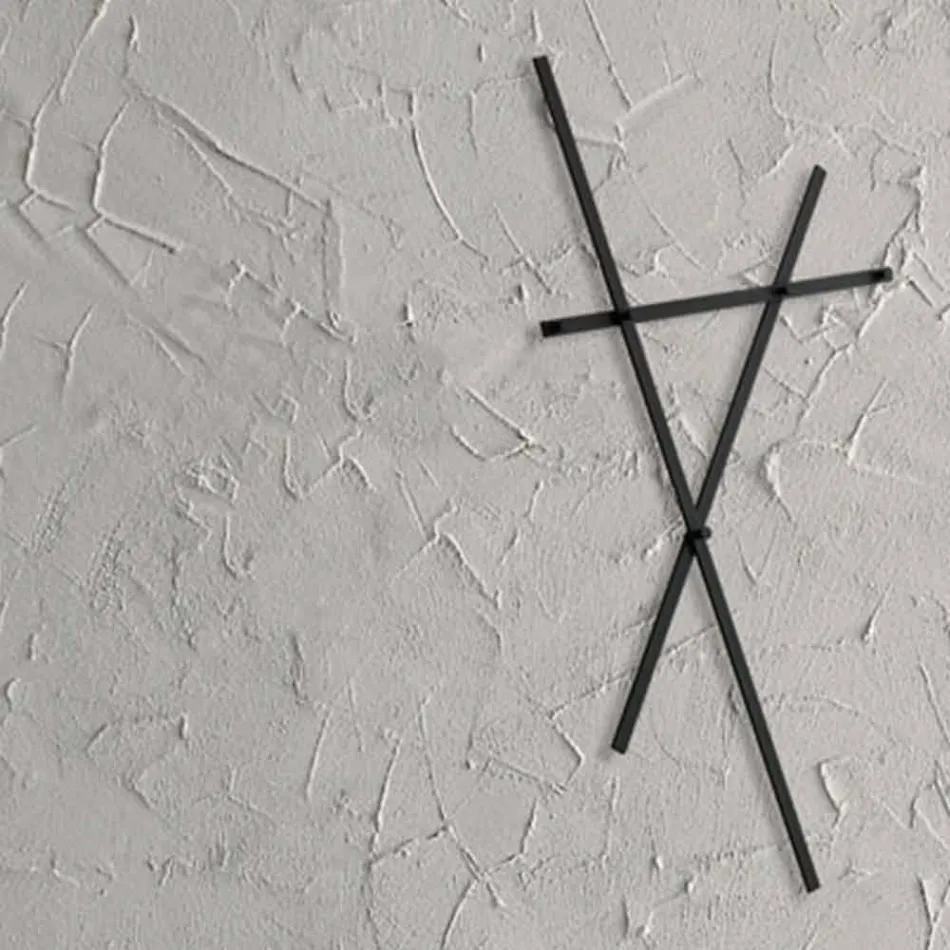 Perchero de pared en metal pintado con 5 clavijas Made in Italy - Olmium viadurini