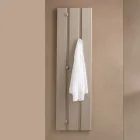 Perchero de pared de melamina lacada con cinco ganchos metálicos - Lunis viadurini