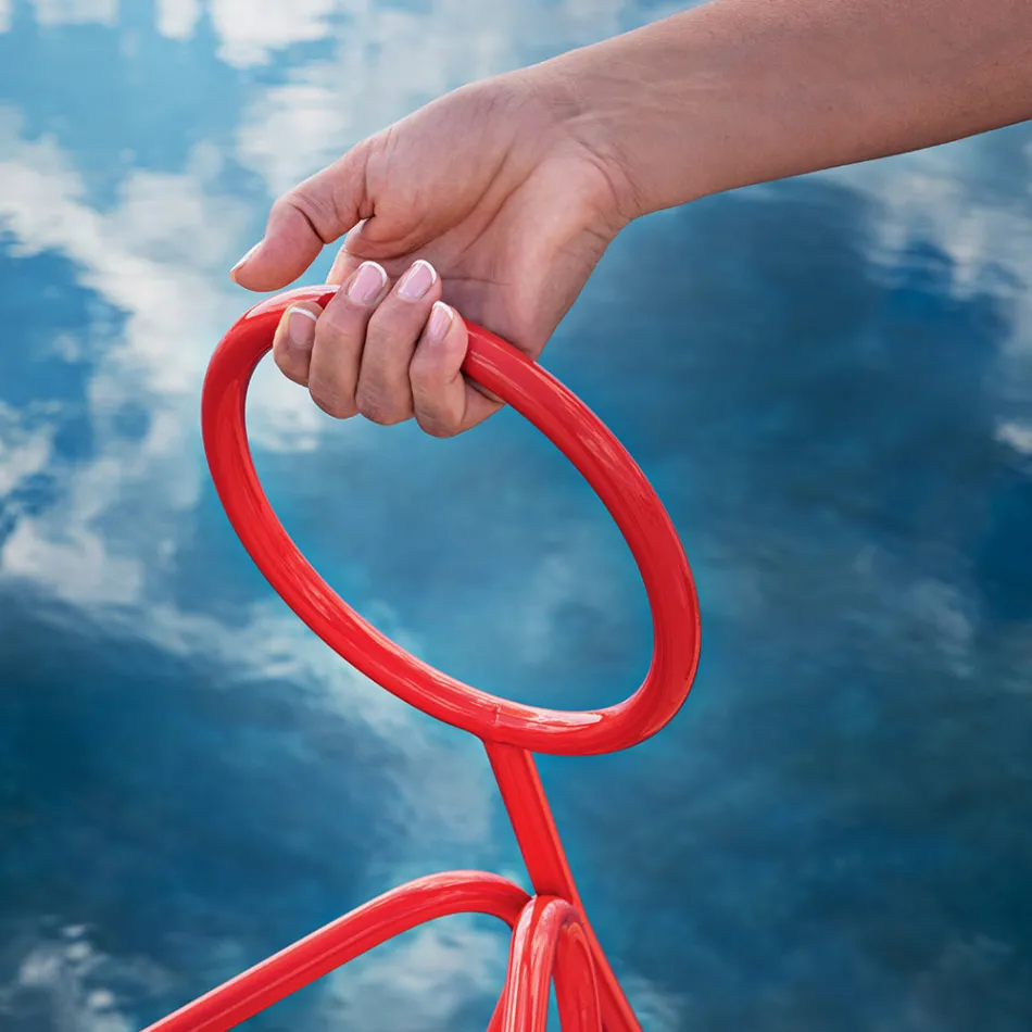 Perchero de pie de acero de 3 piezas Made in Italy - Steward by Myyour viadurini