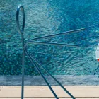 Perchero de pie de acero de 3 piezas Made in Italy - Steward by Myyour viadurini