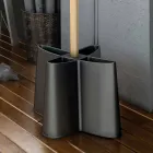 paraguas perchero en madera de haya natural y polipropileno Nurri viadurini