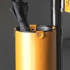 Percha de cuero de diseño moderno en cuero Made in Italy - Adelfo viadurini