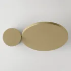 Aplique de pared metálico giratorio de 345° fabricado en Italia - Lumi viadurini