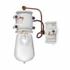 centro de atención Applique hecho a mano de cerámica de estilo urbano Bet Ferroluce viadurini