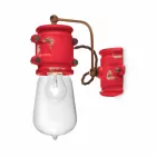 centro de atención Applique hecho a mano de cerámica de estilo urbano Bet Ferroluce viadurini