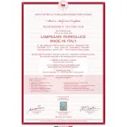 Foco aplique de pared en cerámica, vidrio y metal diferentes acabados Joy Ferroluce viadurini