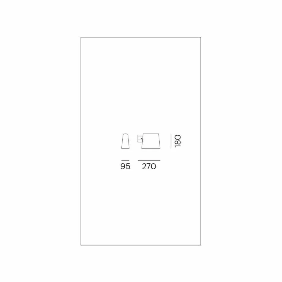 Lámpara de pared para exterior de metal marrón antiguo - Saint Tropez de Il Fanale viadurini