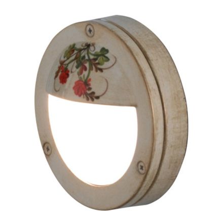 Aplique redondo de aluminio pintado a mano - Brindisi viadurini