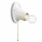 De pared a pared de cerámica blanca Ferroluce Trieste viadurini