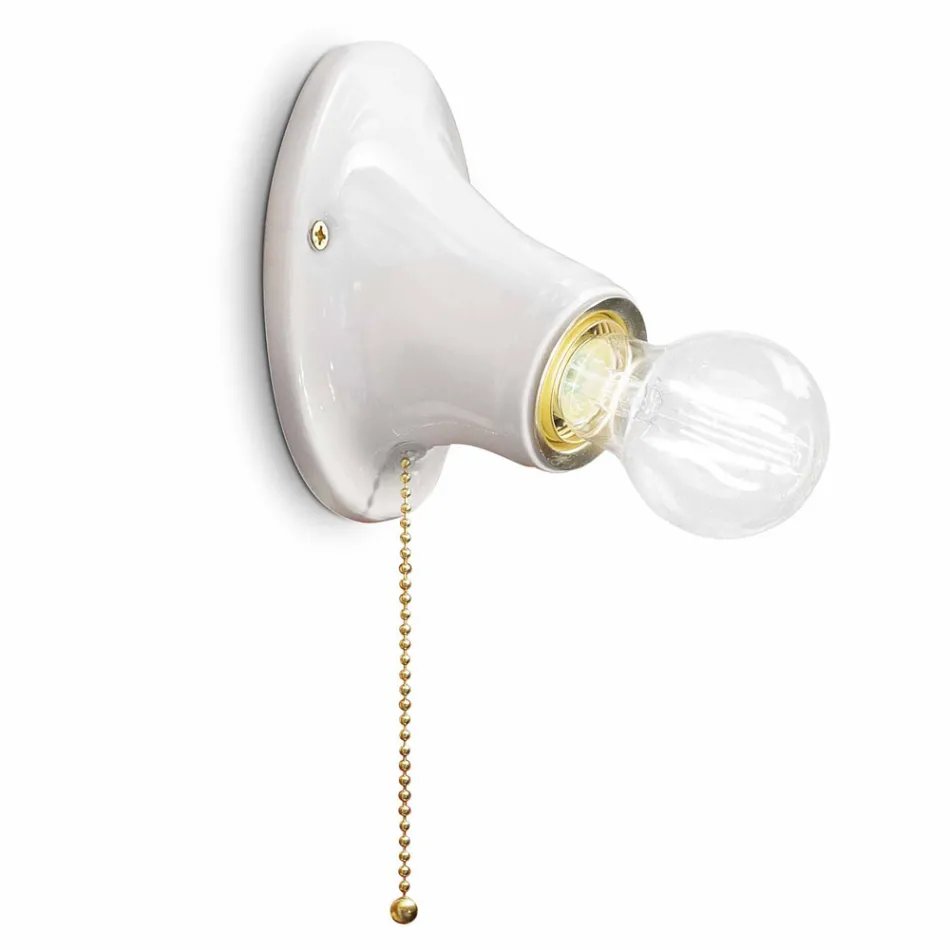 De pared a pared de cerámica blanca Ferroluce Trieste viadurini