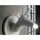 Aplique de pared de diseño moderno de cerámica blanca mate en Cervo - Memento viadurini