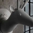 Aplique de pared de diseño moderno de cerámica blanca mate en Cervo - Memento viadurini