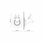 Aplique de pared de diseño moderno de cerámica blanca mate en Cervo - Memento viadurini