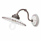 De pared a pared en el brillante hilo de color Ferroluce cerámica viadurini