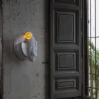 Lámpara de pared en cerámica blanca mate de diseño italiano moderno - Tucano viadurini