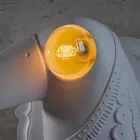 Lámpara de pared en cerámica blanca mate de diseño italiano moderno - Tucano viadurini