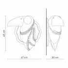 Lámpara de pared en cerámica blanca mate de diseño italiano moderno - Tucano viadurini