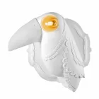 Lámpara de pared en cerámica blanca mate de diseño italiano moderno - Tucano viadurini