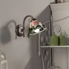 Pared pared de cerámica decorado rústico Ferroluce Napoli viadurini