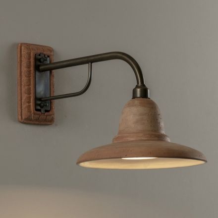 Aplique de jardín artesanal en Galestro Made in Italy - Toscot Spoleto viadurini