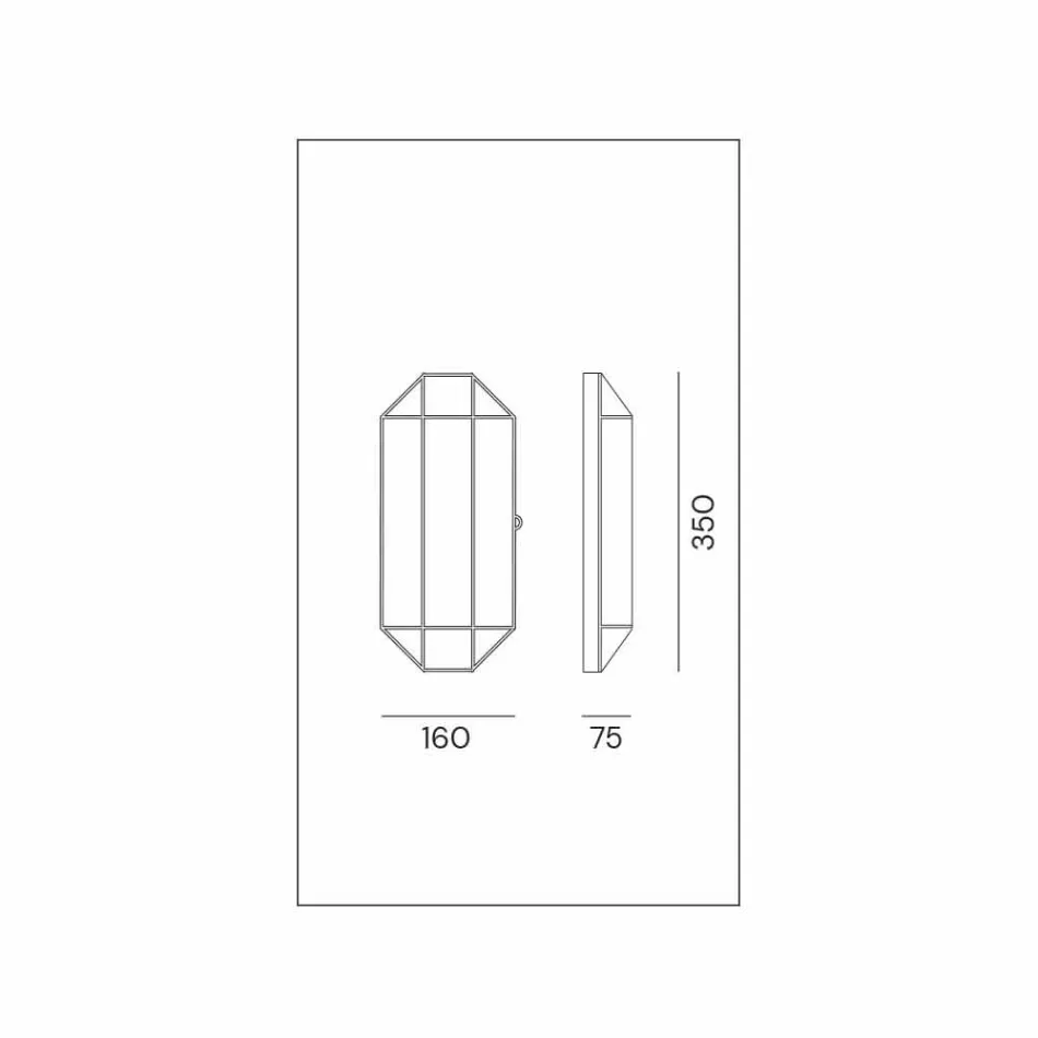 Lámpara de pared artesanal de vidrio y latón 1 o 2 luces - Bound by Il Fanale viadurini