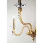 Aplique Clásico 3 Luces en Vidrio Soplado y Detalles Hechos a Mano - Phaedra viadurini