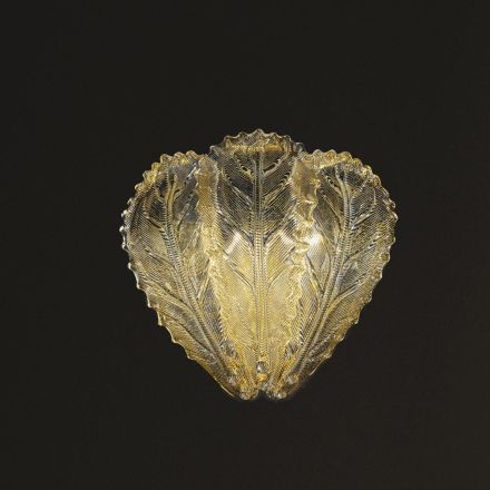 Lámpara de pared clásica en vidrio veneciano y metal Made in Italy - Artemide viadurini